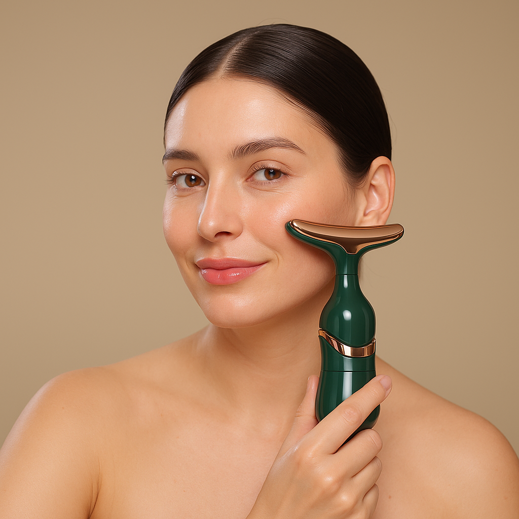 Radiant Skin Made Easy – 2-in-1 Beauty Tool for Face & Neck