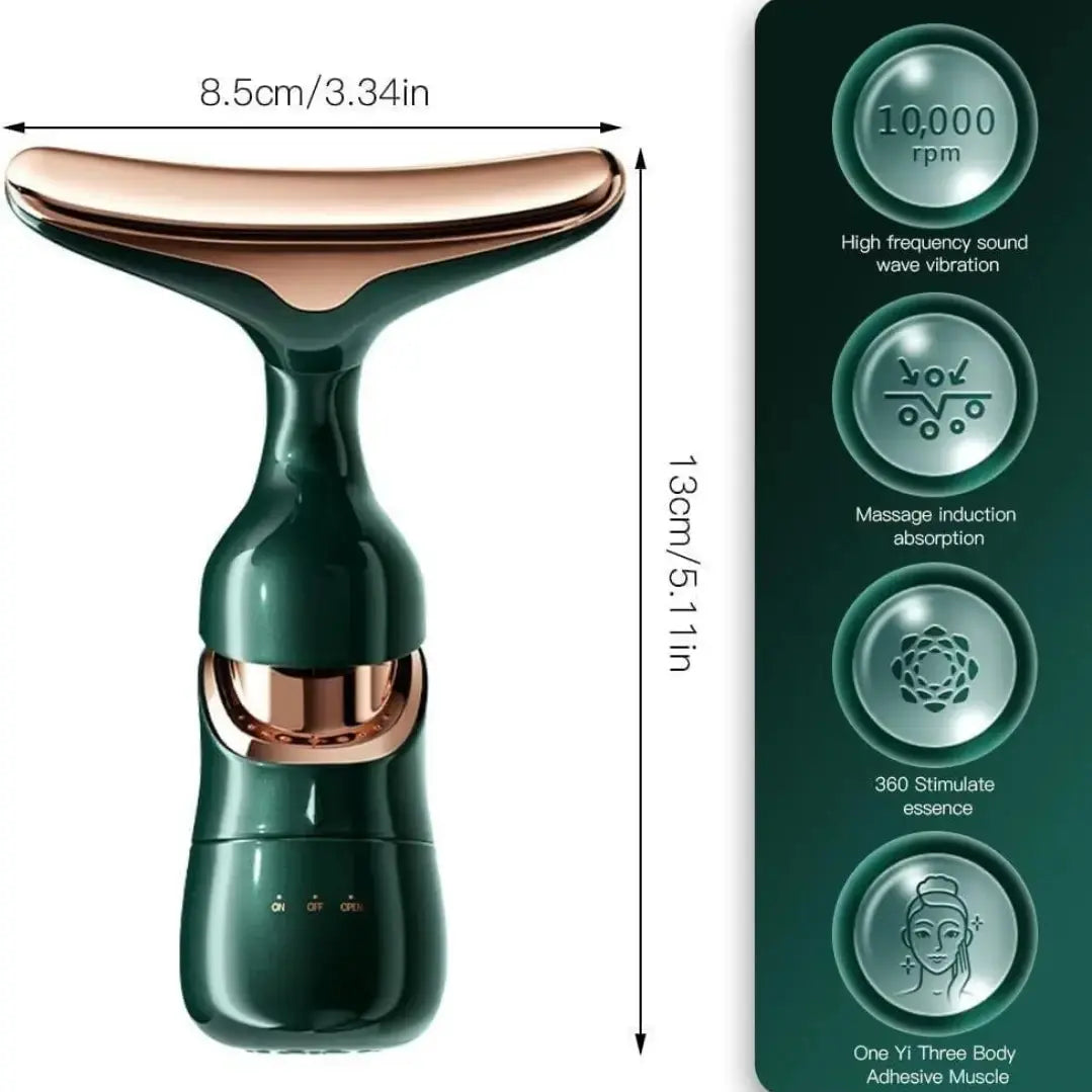 Radiant Skin Made Easy – 2-in-1 Beauty Tool for Face & Neck